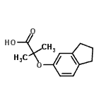 CAS#: 667414-05-3, 2-(2,3-Dihydro-1H-inden-5-yloxy)-2-methylpropanoic acid