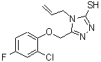 CAS 登录号：667414-13-3， 4-烯丙基-5-[(2-氯-4-氟苯氧基)甲基]-4H-1,2,4-三唑-3-硫醇