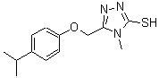 CAS#: 667414-35-9, 5-[(4-Isopropylphenoxy)methyl]-4-methyl-4H-1,2,4-triazole-3-thiol