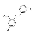 CAS#: 667437-25-4, 5-Chloro-2-[(3-fluorobenzyl)oxy]benzaldehyde