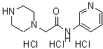 CAS#: 667462-10-4, 2-(1-Piperazinyl)-N-(3-pyridinyl)acetamide trihydrochloride