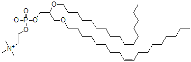 CAS 登录号：66767-75-7， O-十六烷基O-(1-十八碳-9-烯基)磷脂酰胆碱