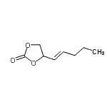 CAS 登录号：667874-13-7， 4-[(1E)-1-戊烯-1-基]-1,3-二氧戊环-2-酮