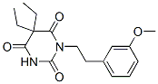 CAS 登录号:66940-90-7, 5,5-二乙基-1-(3-甲氧基苯乙基)巴比妥酸