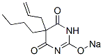 CAS 登录号:66941-51-3, 5-烯丙基-5-丁基-2-钠氧基-4,6(1H,5H)-嘧啶二酮