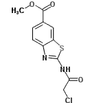 CAS 登录号：66947-90-8， 甲基2-[(氯乙酰基)氨基]-1,3-苯并噻唑-6-羧酸酯