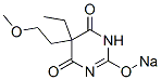 CAS 登录号:66968-67-0, 5-乙基-5-(2-甲氧基乙基)-2-钠氧基-4,6(1H,5H)-嘧啶二酮