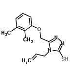 CAS#: 669705-39-9, 4-Allyl-5-[(2,3-dimethylphenoxy)methyl]-4H-1,2,4-triazole-3-thiol