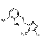 CAS#: 669705-46-8, 5-[(2,3-Dimethylphenoxy)methyl]-4-methyl-4H-1,2,4-triazole-3-thiol