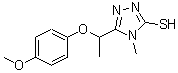 CAS#: 669737-44-4, 5-[1-(4-Methoxyphenoxy)ethyl]-4-methyl-4H-1,2,4-triazole-3-thiol