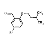 CAS 登录号：669739-11-1， 5-溴-2-(3-甲基丁氧基)苯甲醛
