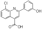 CAS#: 669739-31-5, 8-Chloro-2-(3-hydroxyphenyl)-4-quinolinecarboxylic acid