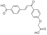 CAS#: 66984-59-6, 4-[3-[4-(Carboxymethyloxy)phenyl]-3-oxoprop-1-enyl]benzoic acid