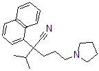 CAS#: 6699-12-3, alpha-(1-Methylethyl)-alpha-(1-Naphthalenyl)-1-Pyrrolidinepentanenitrile