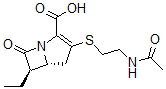 CAS#: 67007-79-8, (5R,6R)-3-(2-Acetamidoethylsulfanyl)-6-ethyl-7-oxo-1-azabicyclo[3.2.0]hept-2-ene-2-carboxylic acid