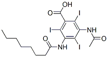 CAS 登录号：67011-43-2， 3-(乙酰氨基)-5-(辛酰氨基)-2,4,6-三碘苯甲酸