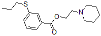 CAS#: 67031-80-5, 2-Piperidinoethyl 3-(Propylthio)Benzoate