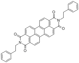 CAS 登录号：67075-37-0， 2,9-二(2-苯基乙基)蒽并(2,1,9-def:6,5,10-d'e'f')二异喹啉-1,3,8,10(2H,9H)-四酮