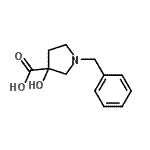 CAS#: 67117-22-0, 1-Benzyl-3-hydroxy-3-pyrrolidinecarboxylic acid