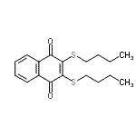 CAS#: 671189-54-1, 2,3-Bis(butylsulfanyl)-1,4-naphthoquinone