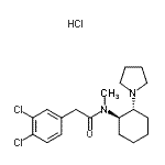 CAS#: 67198-17-8, 2-(3,4-Dichlorophenyl)-N-methyl-N-[(1R,2R)-2-(1-pyrrolidinyl)cyclohexyl]acetamide hydrochloride (1:1)