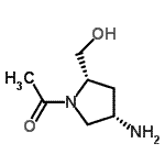 CAS#: 672285-83-5, 1-[(2S,4S)-4-Amino-2-(hydroxymethyl)-1-pyrrolidinyl]ethanone