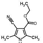 CAS#: 67271-63-0, Ethyl 4-cyano-2,5-dimethyl-1H-pyrrole-3-carboxylate