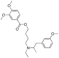 CAS#: 67293-25-8, 3,4-Dimethoxybenzoic Acid 4-[Ethyl[2-(3-Methoxyphenyl)-1-Methylethyl]Amino]Butyl Ester