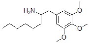 CAS#: 67293-52-1, alpha-Hexyl-3,4,5-Trimethoxybenzeneethanamine