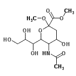 CAS#: 6730-43-4, Dimethyl 5-acetamido-3,5-dideoxy-6-(1,2,3-trihydroxypropyl)hex-2-ulopyranosidonate