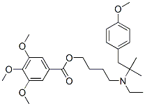CAS#: 67329-00-4, 3,4,5-Trimethoxybenzoic Acid 4-[Ethyl[2-(4-Methoxyphenyl)-1,1-Dimethylethyl]Amino]Butyl Ester