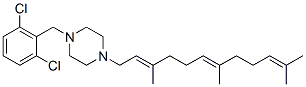 CAS 登录号:67351-15-9, 1-(2,6-二氯苄基)-4-(3,7,11-三甲基-2,6,10-十二碳三烯基)哌嗪