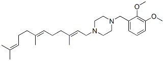 CAS 登录号:67351-17-1, 1-(2,3-二甲氧基苄基)-4-(3,7,11-三甲基-2,6,10-十二碳三烯基)哌嗪