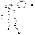 CAS 登录号：67389-43-9， 6-重氮基-5,6-二氢-N-(4-羟基苯基)-5-氧代萘-1-磺酰胺