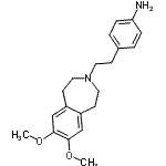 CAS#: 67394-31-4, 4-[2-(7,8-Dimethoxy-1,2,4,5-tetrahydro-3H-3-benzazepin-3-yl)ethyl]aniline