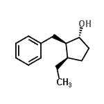 CAS 登录号：674799-05-4， (1R,2R,3R)-2-苄基-3-乙基环戊烷醇