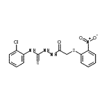 CAS#: 675104-36-6, N-(2-Chlorophenyl)-2-{[(2-nitrophenyl)sulfanyl]acetyl}hydrazinecarbothioamide