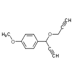 CAS 登录号：675582-57-7， 1-甲氧基-4-[1-(2-丙炔-1-基氧基)-2-丙炔-1-基]苯