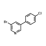 CAS#: 675590-22-4, 3-Bromo-5-(4-chlorophenyl)pyridine