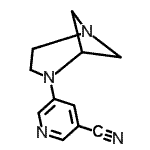 CAS#: 675591-33-0, 5-(1,4-Diazabicyclo[3.1.1]hept-4-yl)nicotinonitrile