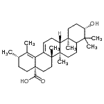 CAS#: 6756-14-5, (3beta,5xi,20beta)-3-Hydroxyursa-12,18-Dien-28-Oic Acid