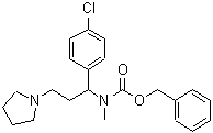 CAS 登录号：675602-82-1， [1-(4-氯苯基)-3-(1-吡咯烷基)丙基]甲基氨基甲酸苄酯