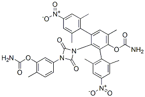 CAS#: 67599-07-9, Bis(2,6-Dimethyl-4-Nitrophenyl) [(2,4-Dioxo-1,3-Diazetidine-1,3-Diyl)Bis(6-Methyl-3,1-Phenylene)]Biscarbamate