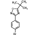 CAS#: 676131-65-0, 3-(4-Bromophenyl)-5-(2-methyl-2-propanyl)-1,2,4-oxadiazole
