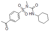 CAS 登录号：67628-45-9， 1-(4-乙酰基苯基)磺酰基-3-环己基-1-甲基-脲