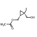CAS 登录号：676329-14-9， [(1S,2R)-2-氟-2-(羟基甲基)环丙基]甲基乙酸酯