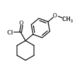 CAS#: 676348-47-3, 1-(4-Methoxyphenyl)cyclohexanecarbonyl chloride