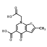 CAS#: 67637-72-3, 7-(Carboxymethyl)-2-methyl-4-oxo-4,7-dihydrothieno[2,3-b]pyridine-5-carboxylic acid