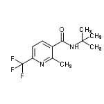CAS 登录号:676533-86-1, 2-甲基-N-(2-甲基-2-丙基)-6-(三氟甲基)烟酰胺