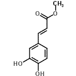 CAS 登录号：67667-67-8， 甲基(2E)-3-(3,4-二羟基苯基)丙烯酸酯